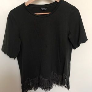 Topshop fringe top